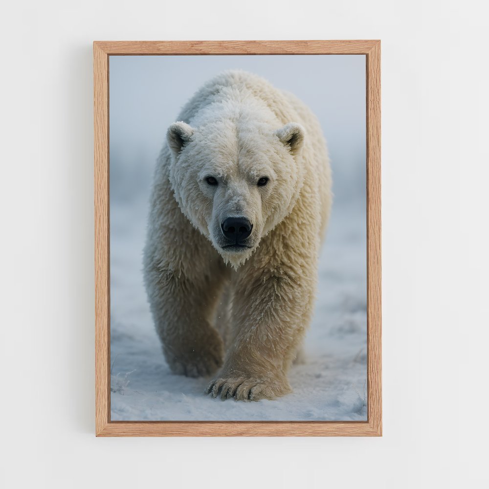 ap-polar bear-6 cadre Bois clair