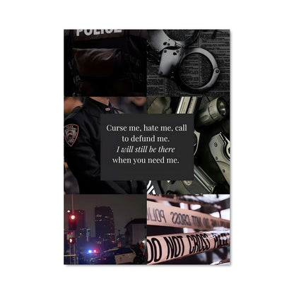 Poster Blue Line Heroes