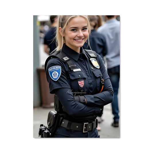 Poster Femme en Uniforme