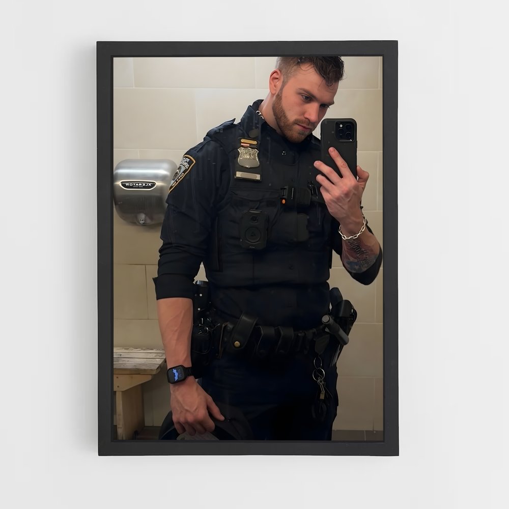 ap-police officer-3 cadre Noir