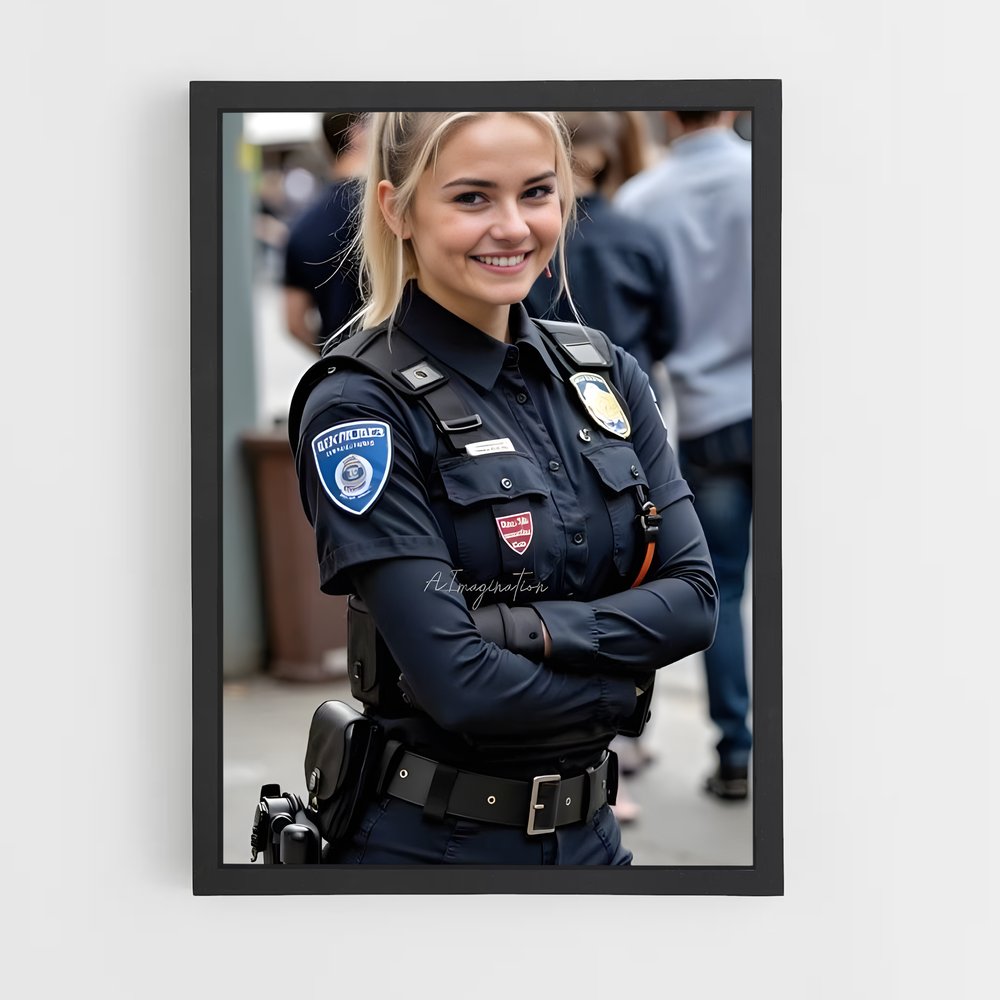 ap-police officer-8 cadre Noir