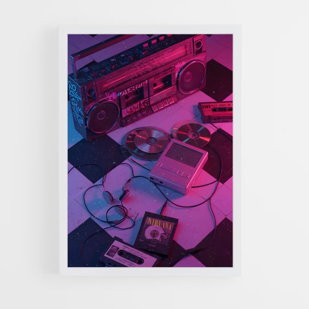 ap-pop music-1 cadre Blanc