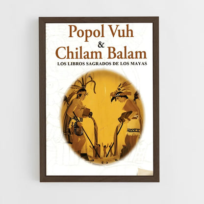 ap-popol vuh-5 cadre Bois foncé