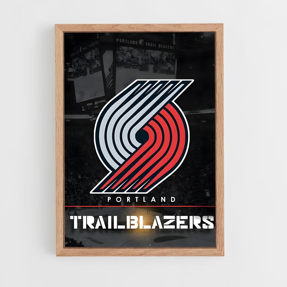ap-portland trail blazers-9 cadre Bois clair