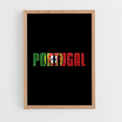 ap-portugal flag-1 cadre Bois clair