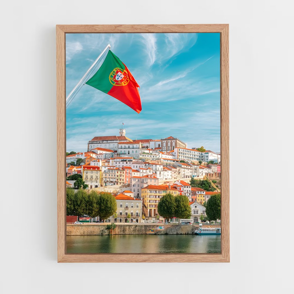 ap-portugal flag-2 cadre Bois clair