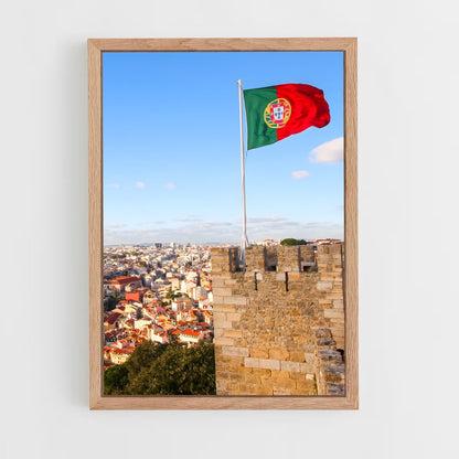 ap-portugal flag-3 cadre Bois clair