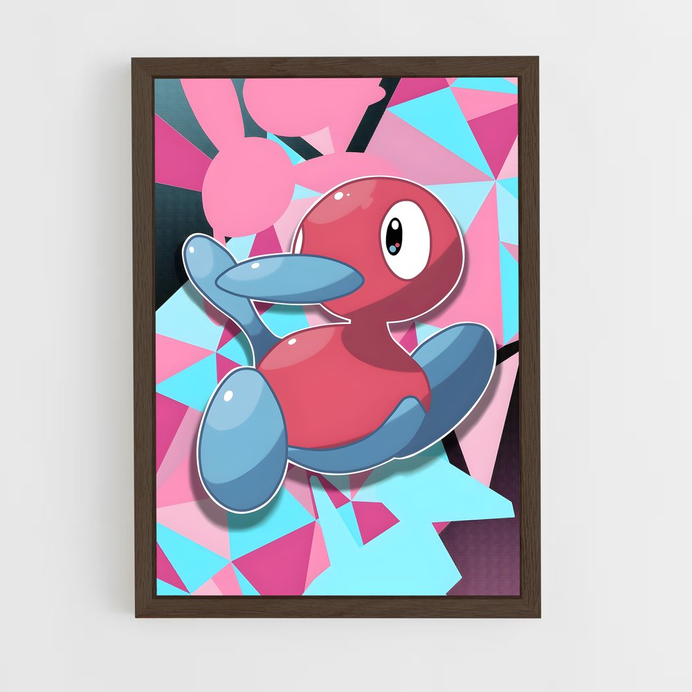 ap-porygon2-1 cadre Bois foncé