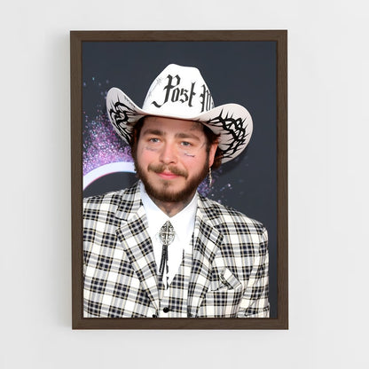 ap-post malone-1 cadre Bois foncé
