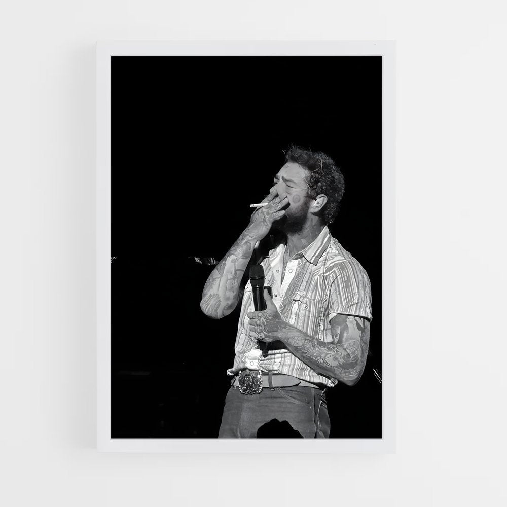 ap-post malone-6 cadre Blanc