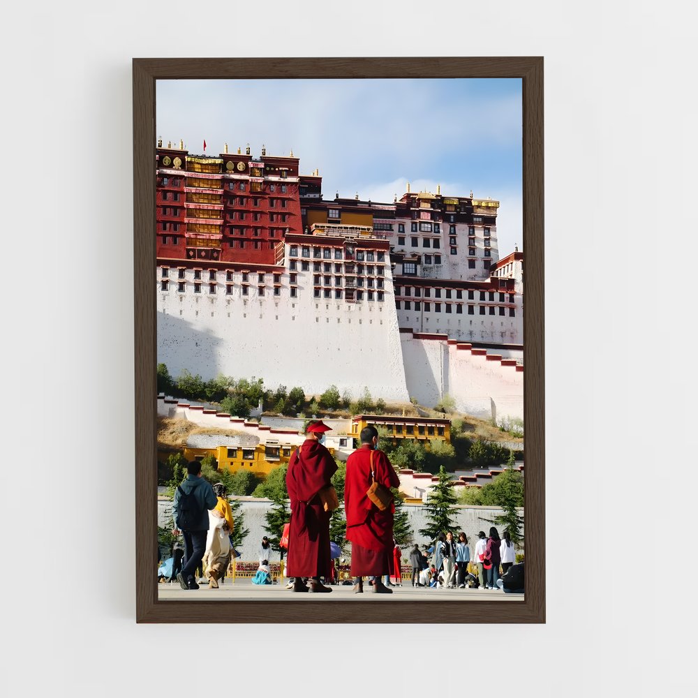 ap-potala palace-3 cadre Bois foncé