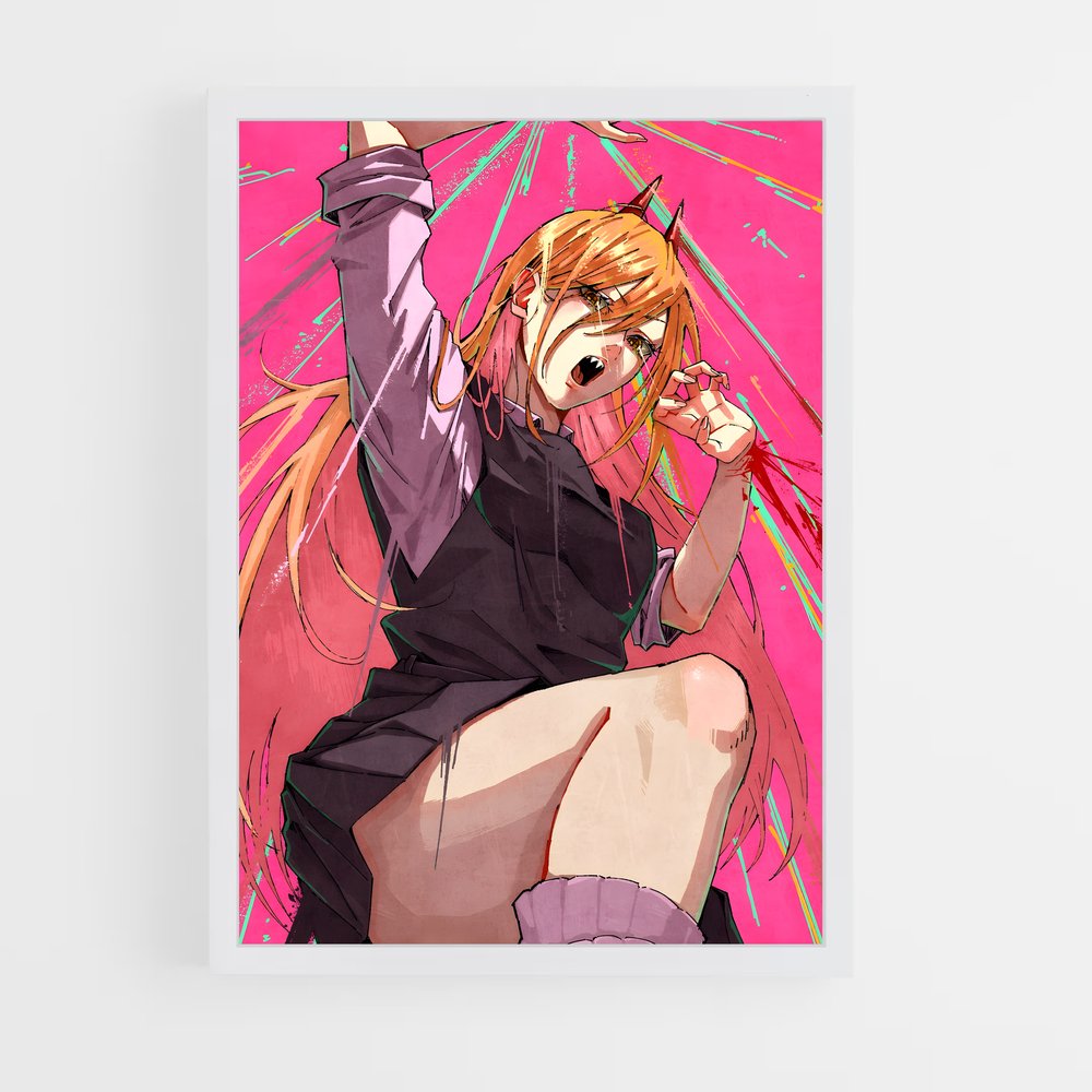 ap-power chainsaw man-4 cadre Blanc