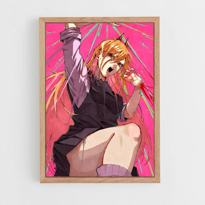 ap-power chainsaw man-4 cadre Bois clair