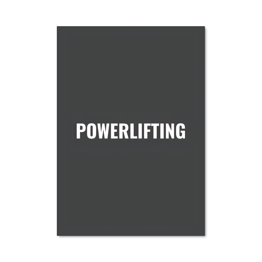 Poster Powerlifting 66724