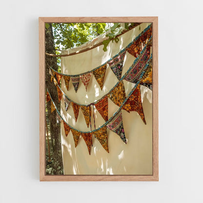 ap-prayer flags-1 cadre Bois clair