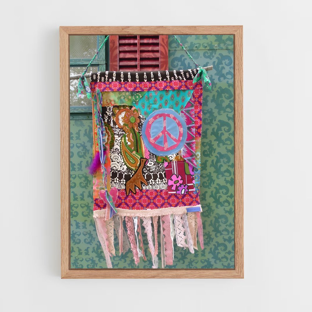ap-prayer flags-4 cadre Bois clair
