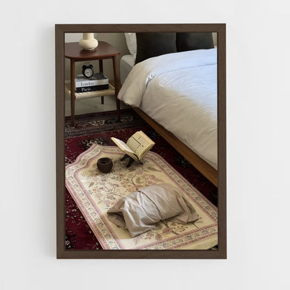 ap-prayer mat-13 cadre Bois foncé