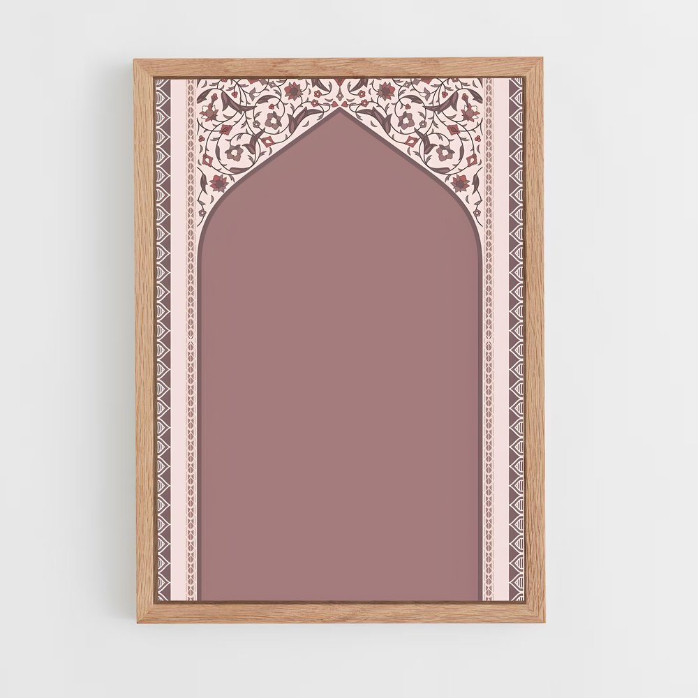 ap-prayer mat-8 cadre Bois clair