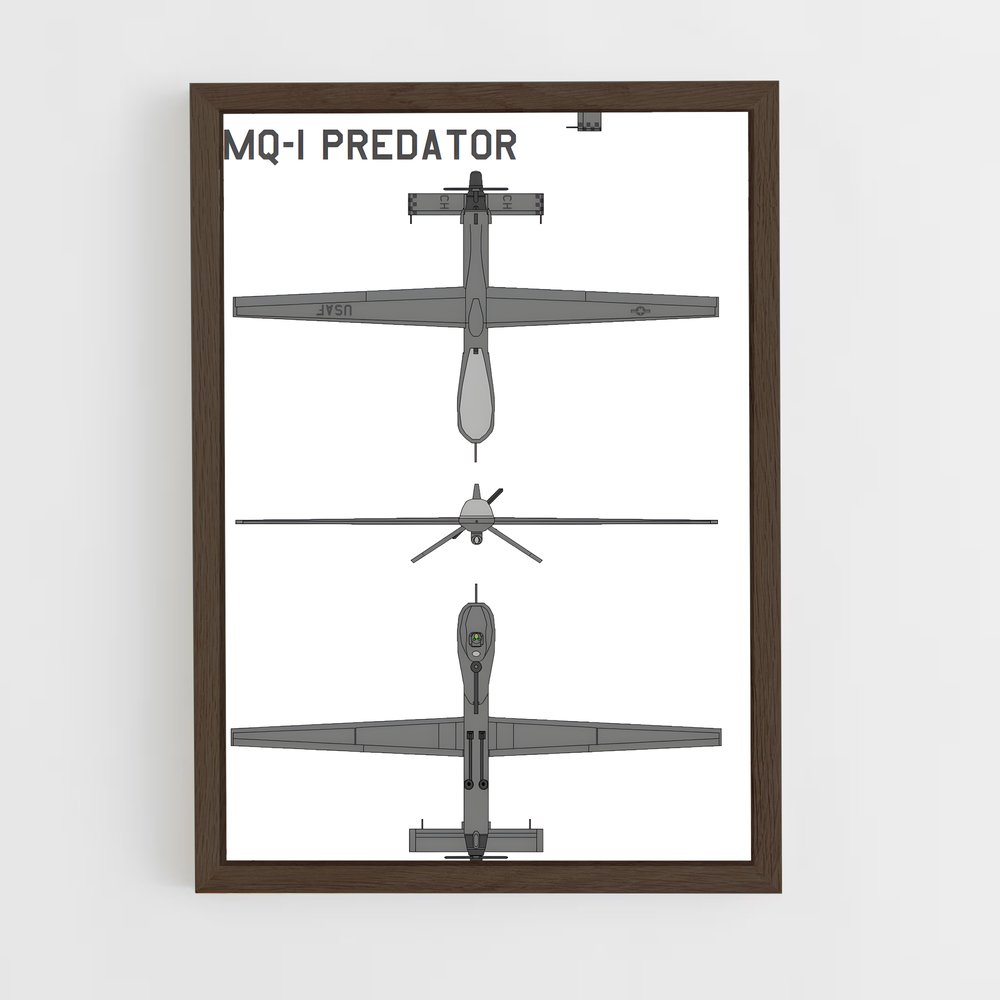 ap-predator mq-1-1 cadre Bois foncé