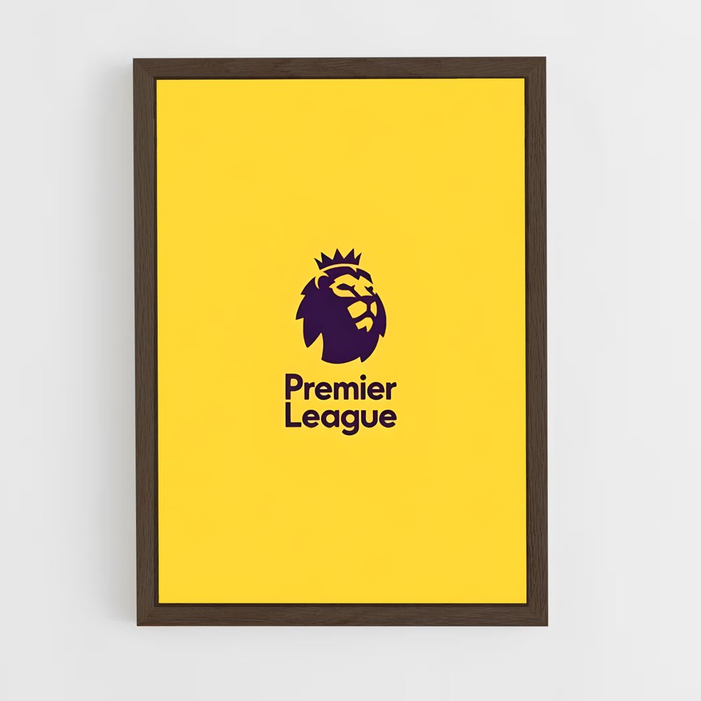 ap-premier league flag-1 cadre Bois foncé