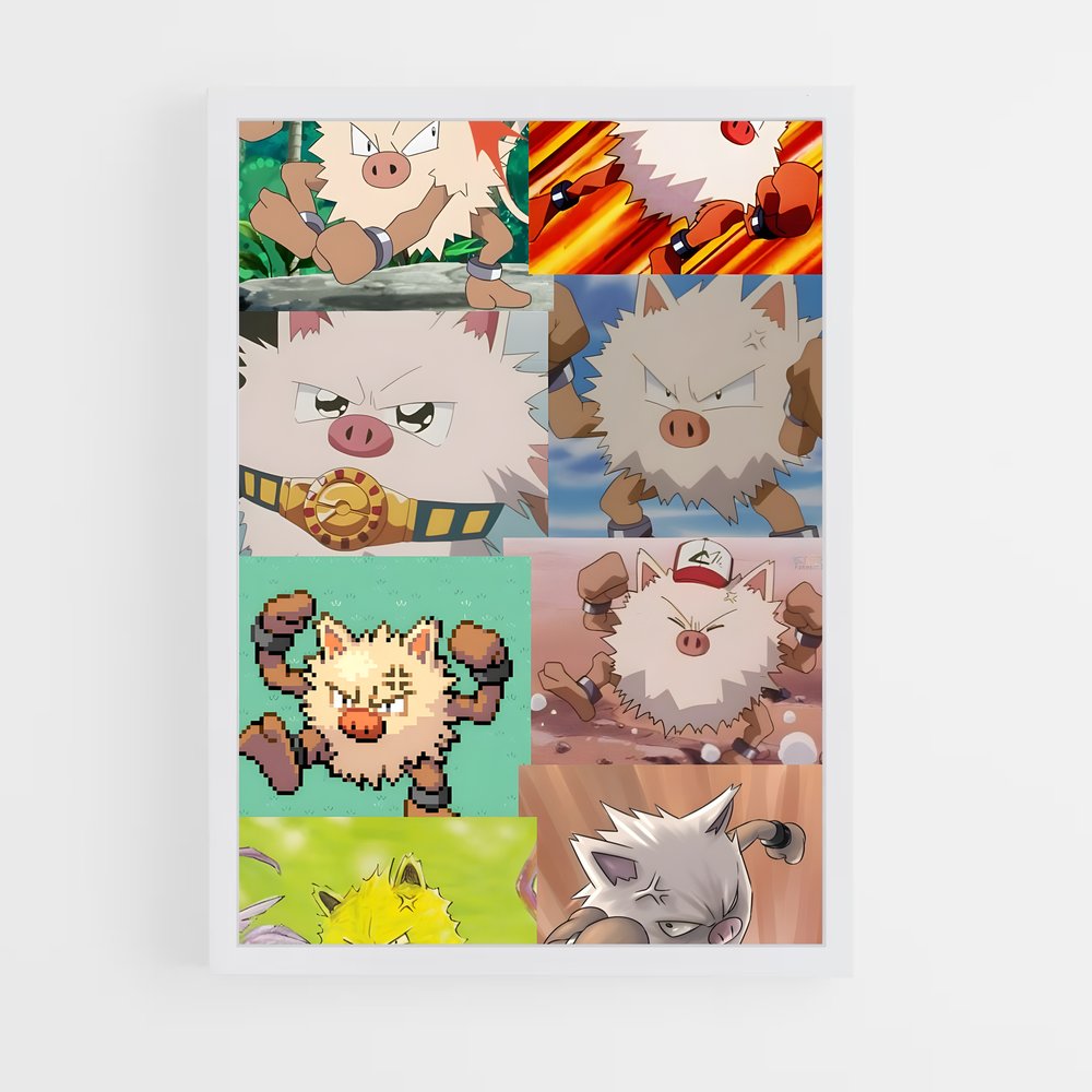 ap-primeape-2 cadre Blanc