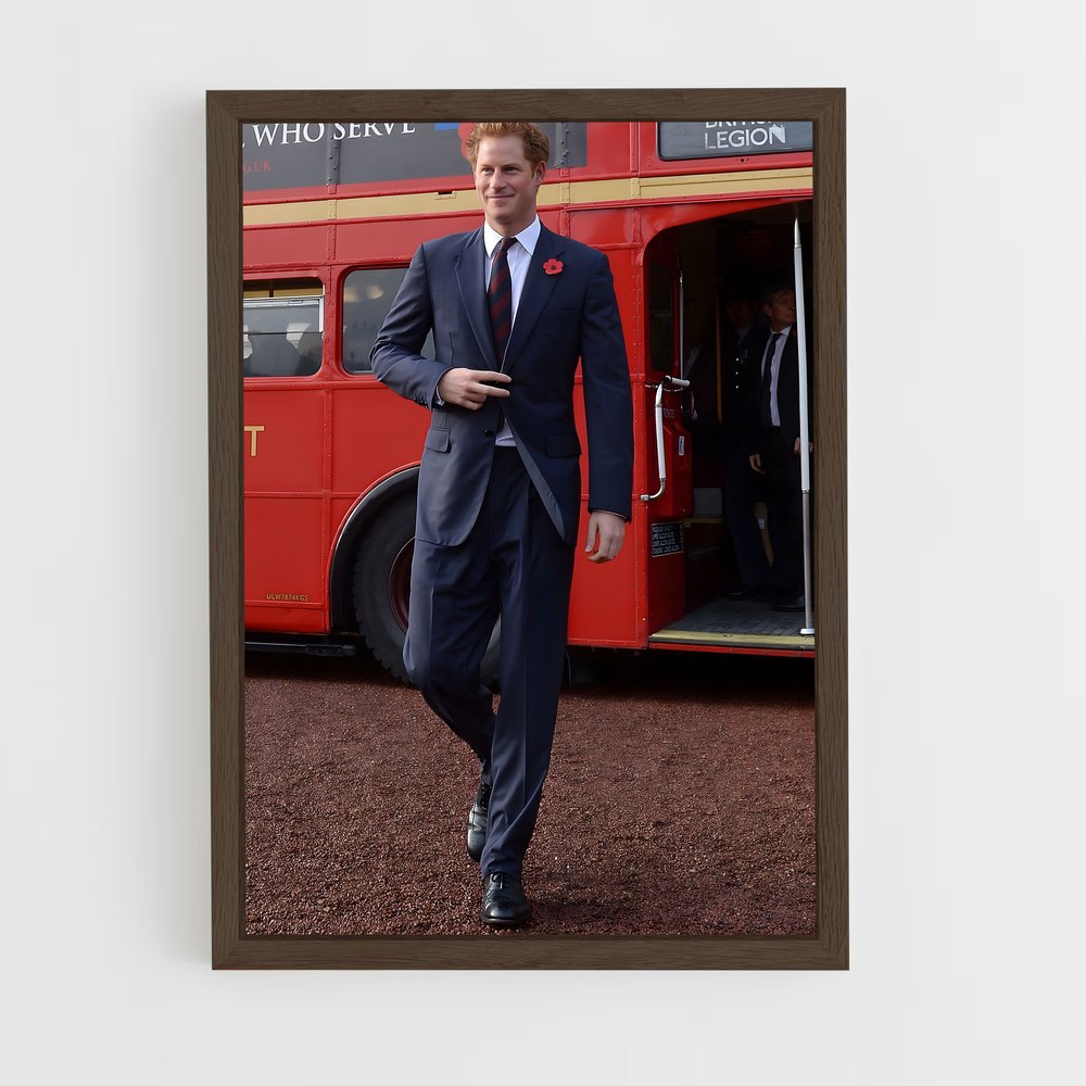 ap-prince harry-6 cadre Bois foncé