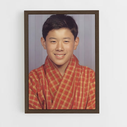 ap-prince jigme namgyel wangchuck-4 cadre Bois foncé