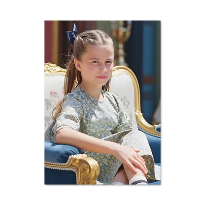 Poster Charlotte en Bleu
