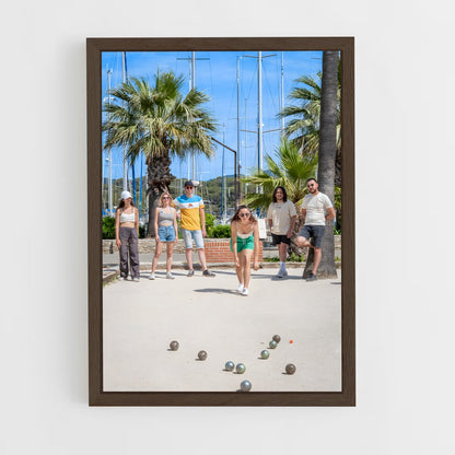 ap-provence petanque tradition-4 cadre Bois foncé
