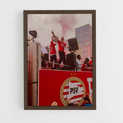 ap-psv eindhoven-4 cadre Bois foncé