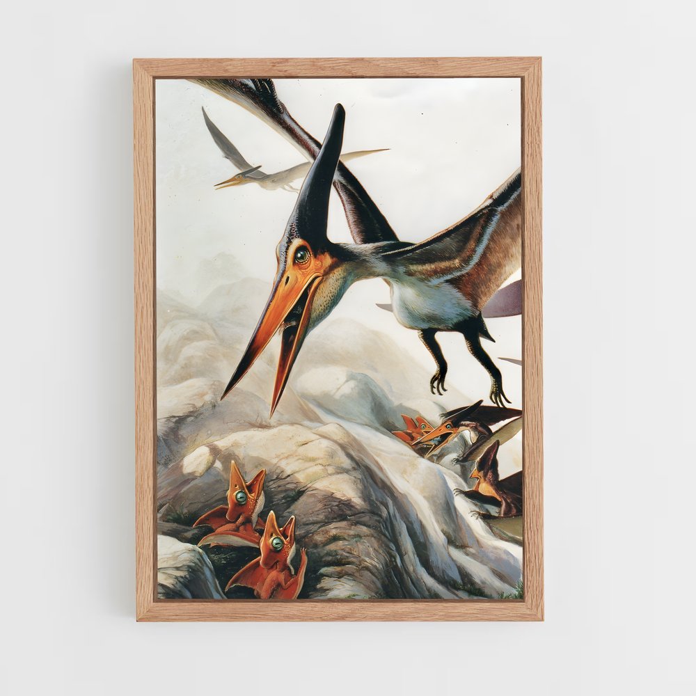 ap-pteranodon-1 cadre Bois clair