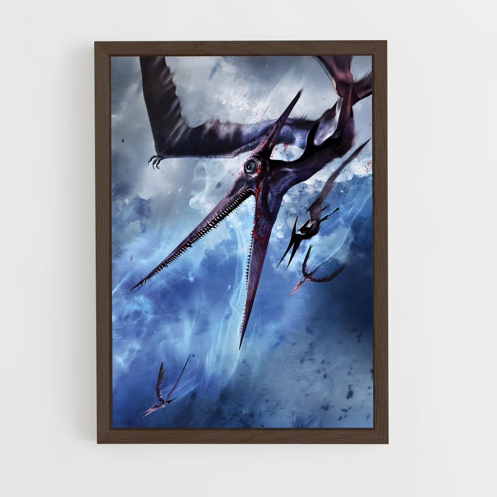 ap-pteranodon-3 cadre Bois foncé