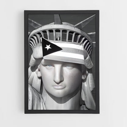 ap-puerto rico flag-1 cadre Noir
