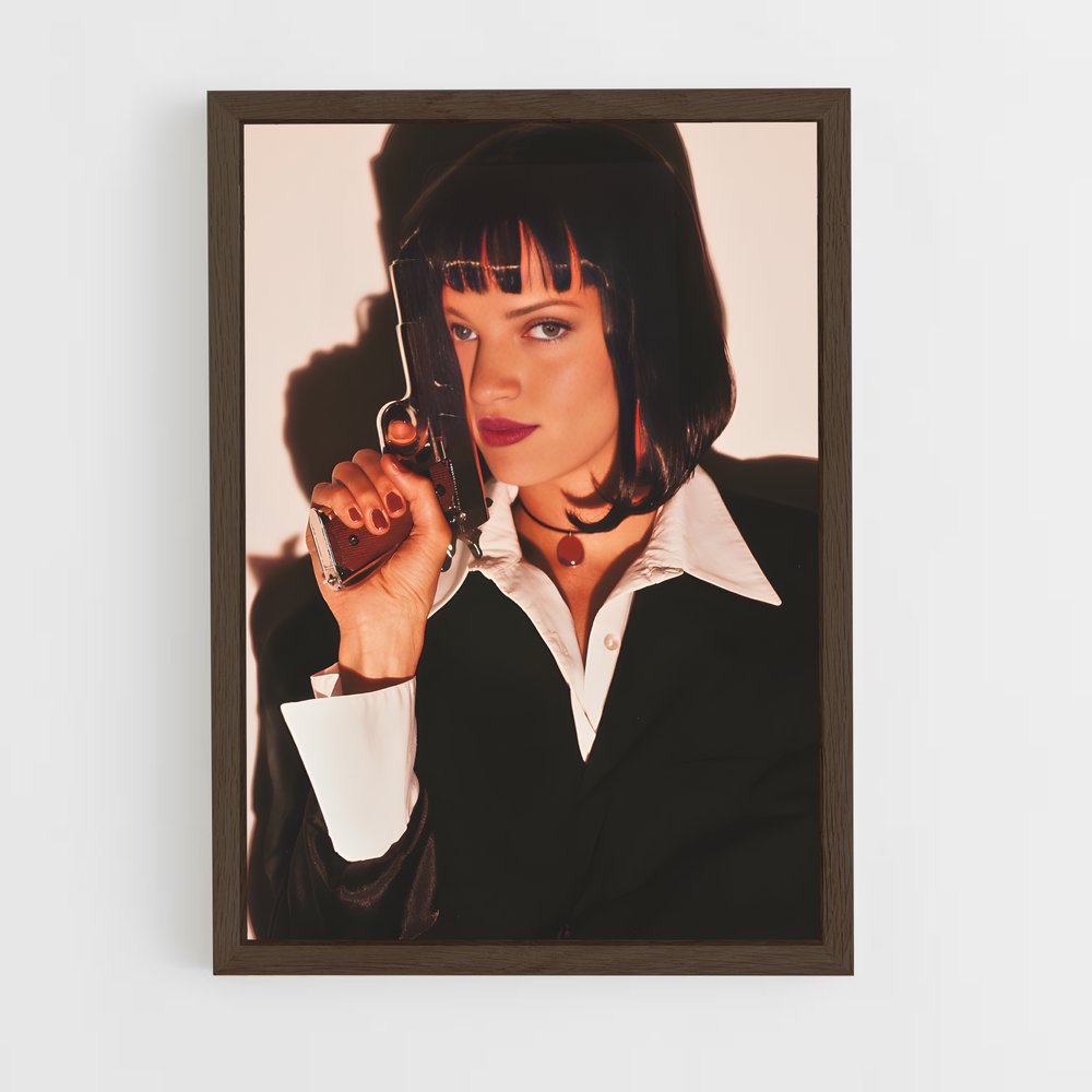 ap-pulp fiction-3 cadre Bois foncé