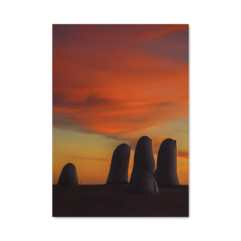 Poster Coucher de Soleil à Punta