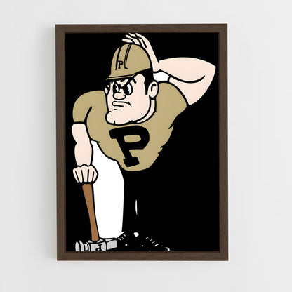 ap-purdue boilermakers-7 cadre Bois foncé