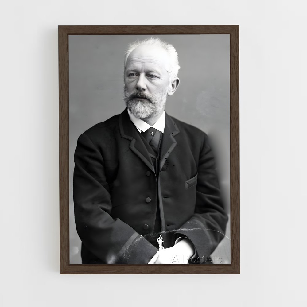 ap-pyotr ilyich tchaikovsky-1 cadre Bois foncé