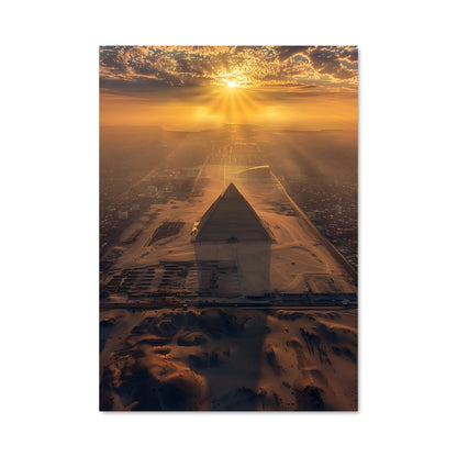 Poster Coucher sur les Pyramides