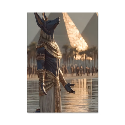 Poster Anubis et les Pyramides