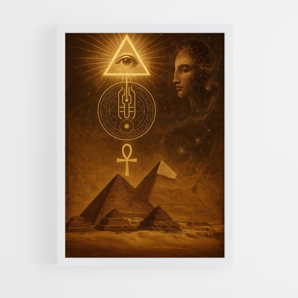 ap-pyramid gods-6 cadre Blanc