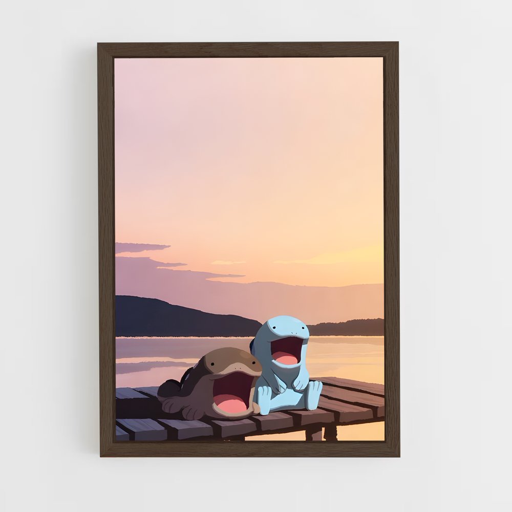 ap-quagsire-1 cadre Bois foncé