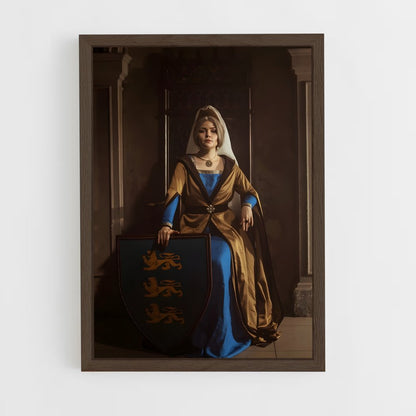 ap-queen calanthe-1 cadre Bois foncé