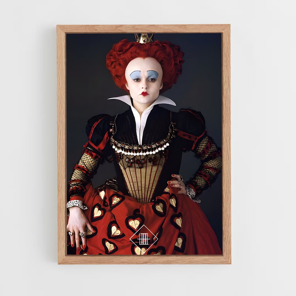 ap-queen of hearts-1 cadre Bois clair