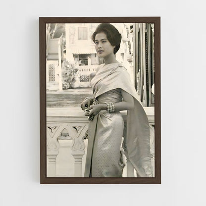 ap-queen sirikit-8 cadre Bois foncé