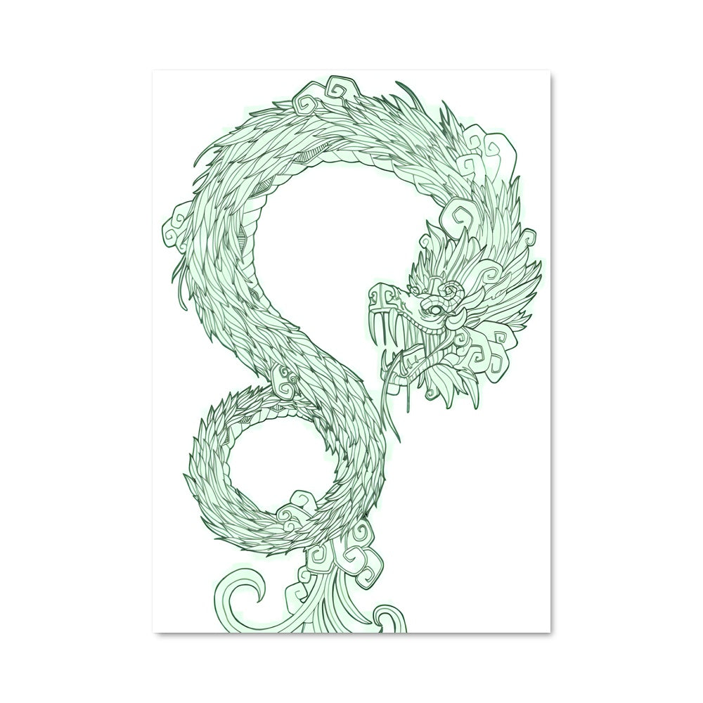 Poster Serpent de Plume