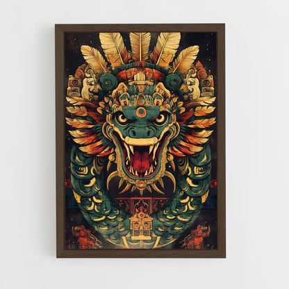 ap-quetzalcoatl-3 cadre Bois foncé