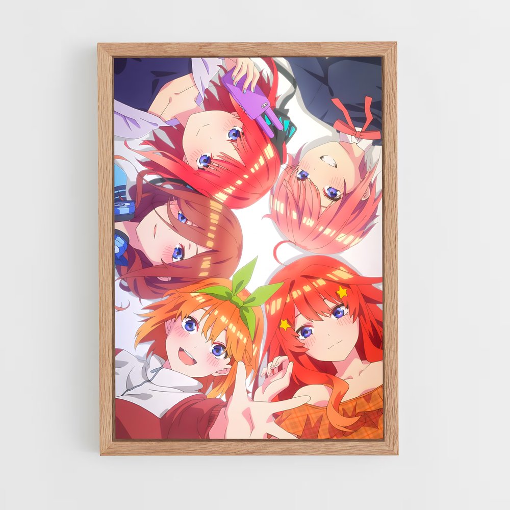 ap-quintessential quintuplets-1 cadre Bois clair
