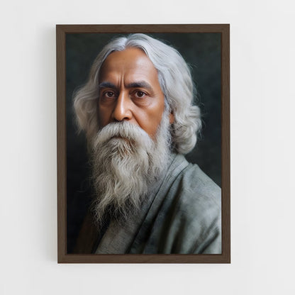 ap-rabindranath tagore-1 cadre Bois foncé