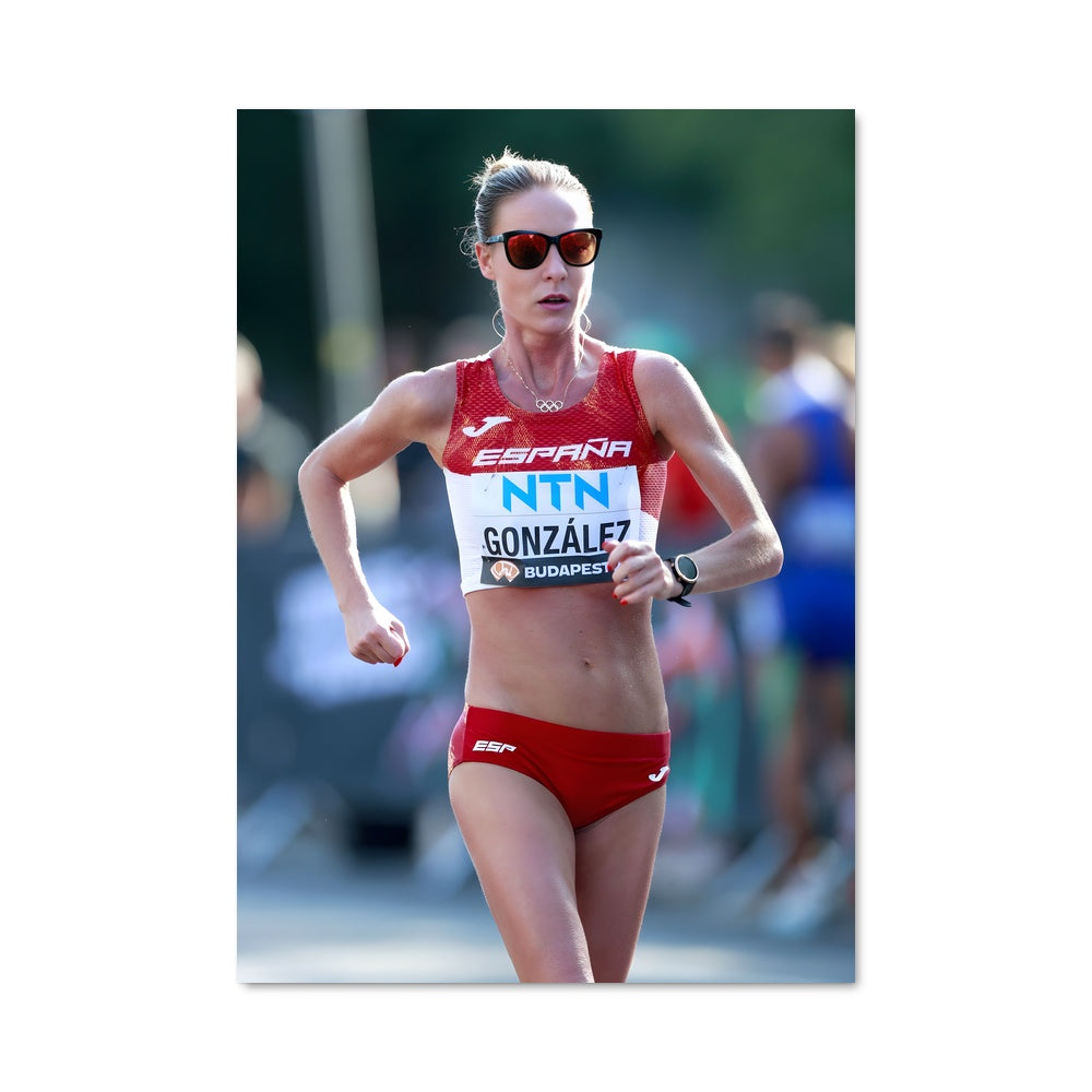 Poster Courir en Rouge