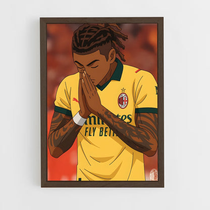 ap-rafael leao-4 cadre Bois foncé